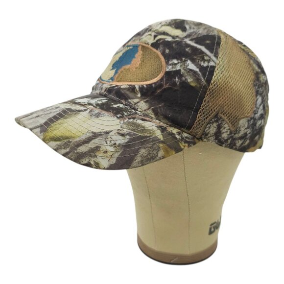 Mossy Oak Mesh Strapback Cap Hat Embroidered Logo Patch Baseball Trucker Hunter - Picture 2 of 14
